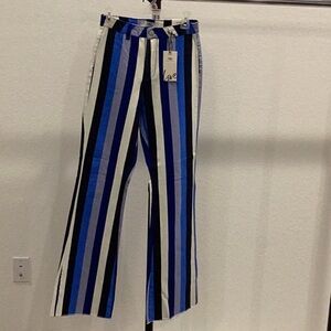 Strip Wide Leg Jeans